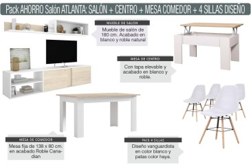 Pack Ahorro muebles de salón en ATRAPAmuebles