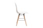 PACK Mesa HAMAR em carvalho + 4 cadeiras brancas NORDIC design
