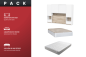 PACK Dormitorio puente matrimonio WATSON + Canapé 135 + Colchón 135