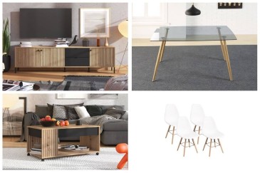 Pack Ahorro muebles de salón MAYENNE en ATRAPAmuebles