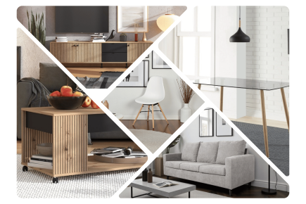 Pack Ahorro muebles de salón MAYENNE en ATRAPAmuebles