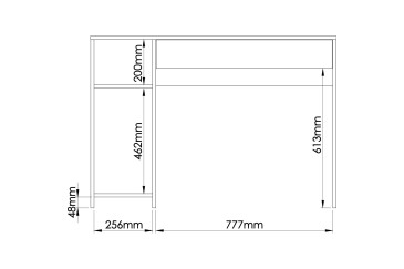 Secretária com gaveta PIXEL Branca | Compra online
