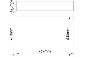Escritorio INFINITY Blanco 80 cm de ancho | Atrapamuebles