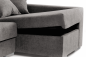 Chaiselongue direito OSCAR cinzento escuro (sNido1)