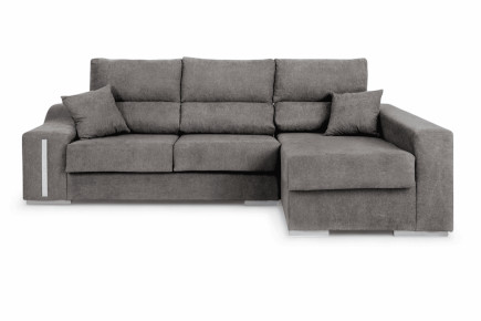 Sofá chaiselonge OSCAR en color Gris Oscuro al MEJOR PRECIO