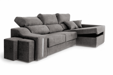 Chaiselongue Derecha OSCAR Gris Oscuro