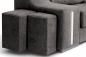 Chaiselongue direito OSCAR cinzento escuro (sNido1)