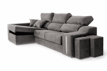 Chaiselongue Izquierda OSCAR Gris Oscuro