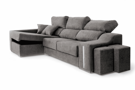 Chaiselongue Izquierda OSCAR Gris Oscuro