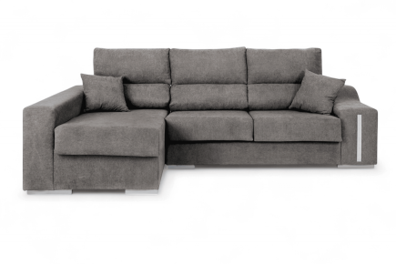 Sofá chaiselonge OSCAR en color Gris Oscuro al MEJOR PRECIO