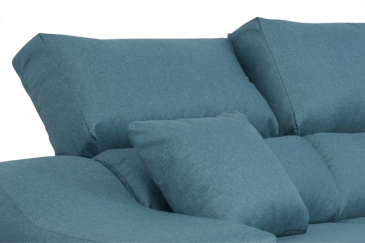 Sofá chaise lounge OSCAR em cor turquesa ao MELHOR PREÇO