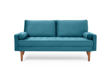 Sofá 3 Lugares JAZZY na cor Azul AO MELHOR PREÇO