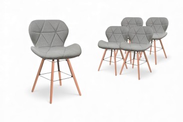 Conjunto de 4 sillas diseño en Color Blanco