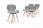 Pack 4 cadeiras WINGLET Gris Claro Pack 4 cadeiras WINGLET Gris Claro