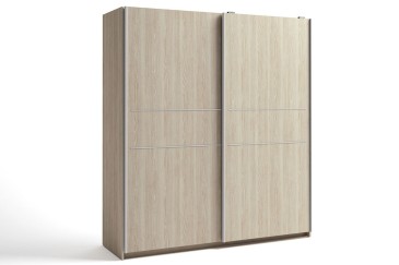 Armario 2 puertas correderas COUPLE Roble Sable