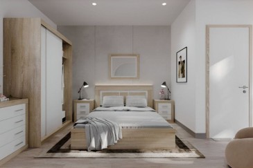 Pack Dormitorio matrimonio KIARA + Armario correderas al mejor precio