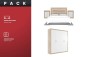 Pack Dormitorio matrimonio KIARA + Armario 4 Puertas