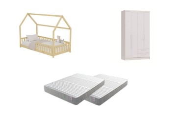 Quarto juvenil completo Pooh Nero