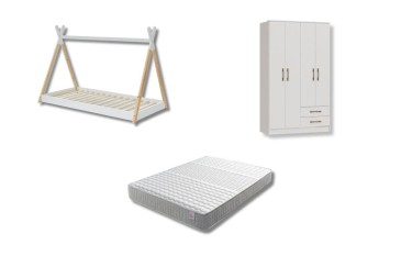 Dormitorio juvenil completo Tipi Toquio