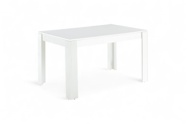 Mesa de sala de jantar extensível 140 - 190 cm na cor Branca