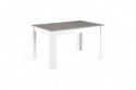 Mesa de jantar extensível TUSCANY em branco e cimento