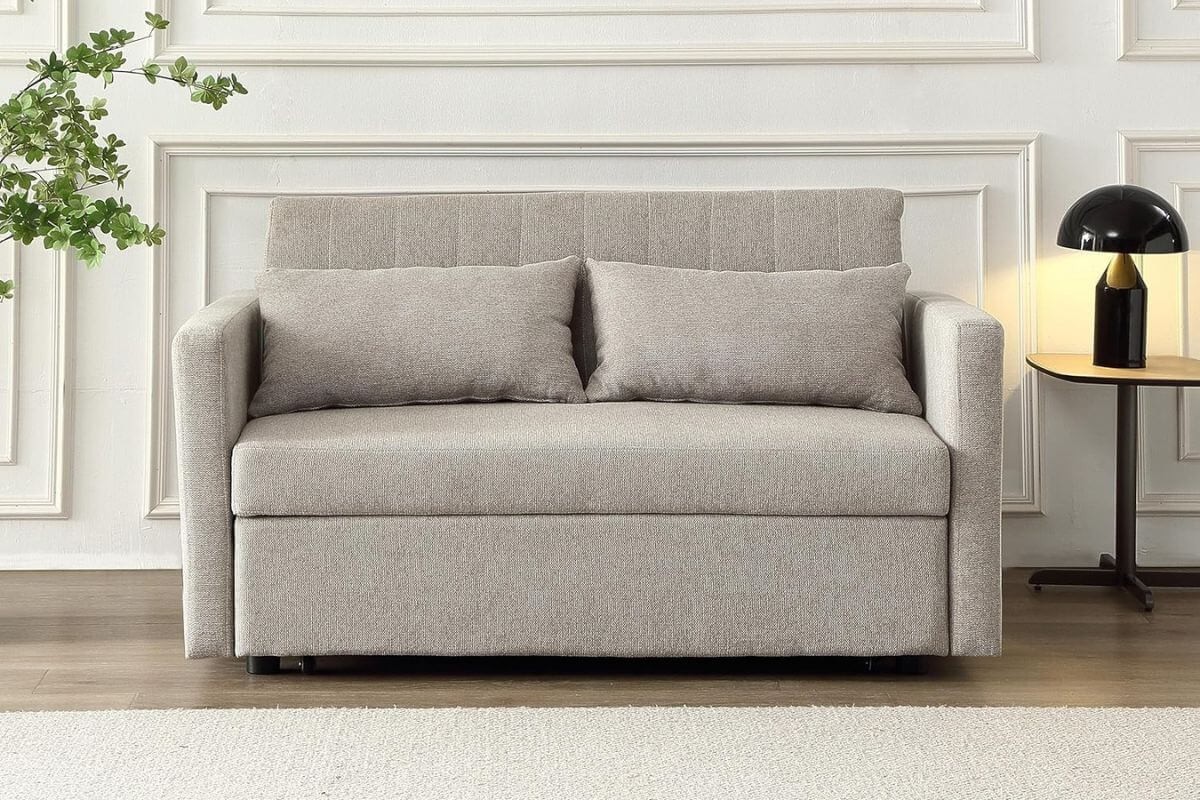 Sofá-cama PARMA Cinzento Claro Sofá-cama PARMA Cinzento Claro