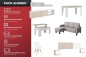 Apartamento completo 30 - ATLANTA PIMS COUPLE (CH Cinzento, Pack Mesa e Cadeiras Branco)
