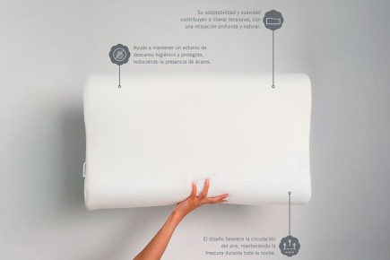 Almofada cervical viscoelástica de 70 cm