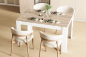 Mesa comedor Fija LOTTA Blanco Roble Cambrian Mesa comedor Fija LOTTA Blanco Roble Cambrian