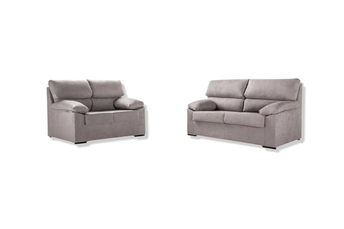 Conjunto de Sofás RUBEN 3+2 Lugares Cinzento