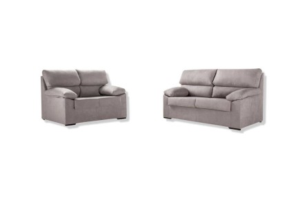 Conjunto de Sofás RUBEN 3+2 Lugares Cinzento