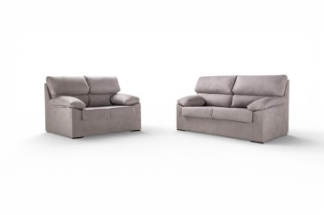 Conjunto de Sofás RUBEN 3+2 Lugares Cinzento