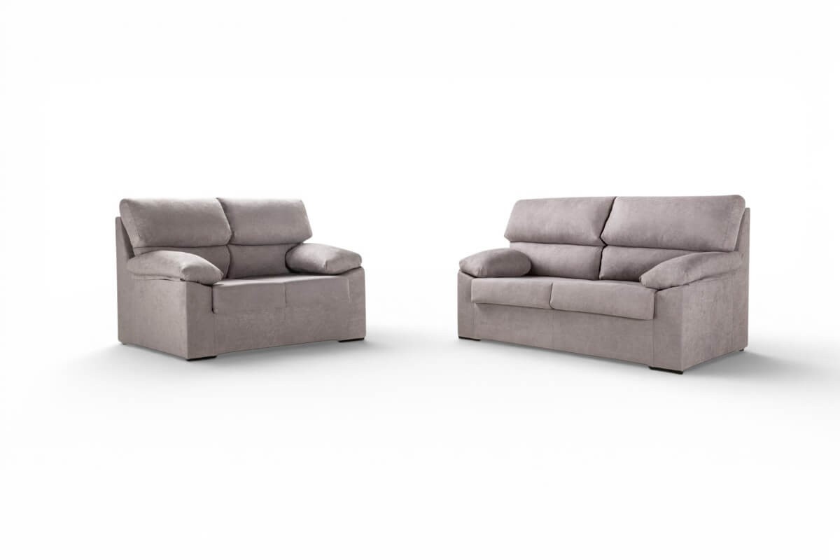 Conjunto de Sofás 3+2 Plazas RUBEN Gris