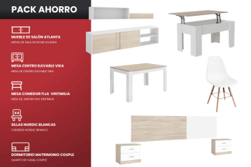 Piso completo 29 - ATLANTA COUPLE en blanco | Atrapamuebles