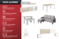 Apartamento completo 30 - ATLANTA PIMS COUPLE (CH Cinzento, Pack Mesa e Cadeiras Branco)