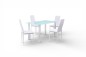 PACK Mesa + 4 Sillas YURI Blanco