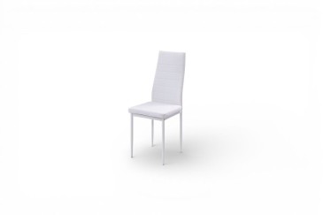 PACOTE de 1 mesa de centro de vidro branco + 4 cadeiras de cor branca
