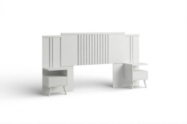 Dormitorio matrimonio FIORE Blanco mate | Atrapamuebles