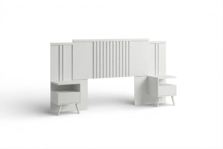 Dormitorio matrimonio FIORE Blanco mate | Atrapamuebles