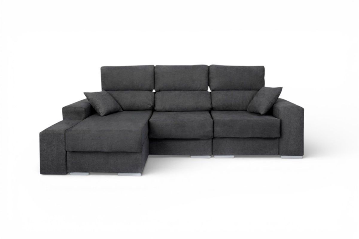 Chaiselongue ARLEEN Gris Reversible Chaiselongue ARLEEN Gris Reversible