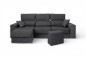 Chaise Longue ARLEEN Cinzento Reversível Chaise Longue ARLEEN Cinzento Reversível