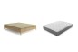 Pack Cama com baú PARIS 150 Carvalho + Colchão MILAN 150
