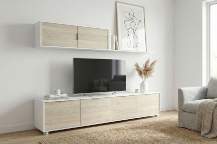 Mueble de salón ALIDA Mediterraneo en Roble Canadian