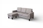 Pack POUPANÇA Sala ATLANTA + cadeiras GRAPH + Chaise Longue Cinza