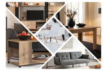 Pack Poupança móveis de sala Avignon com sofá-cama na ATRAPAmuebles
