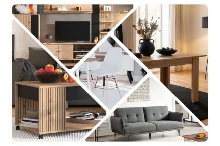 Pack Poupança móveis de sala Avignon com sofá-cama na ATRAPAmuebles