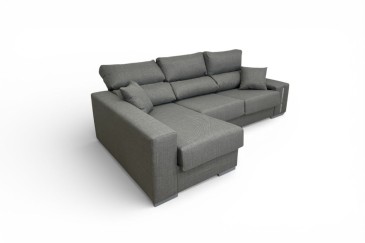 Chaiselongue Izquierda OSCAR Gris oscuro jaspeado