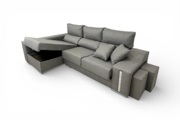 Chaise longue Esquerda OSCAR Cinzento Mesclado