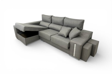 Chaiselongue Izquierda OSCAR Gris Jaspeado
