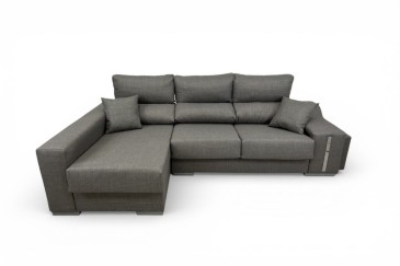 Chaiselongue Izquierda OSCAR Gris oscuro jaspeado